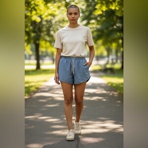 Tracksmith woman’s Blue shorts